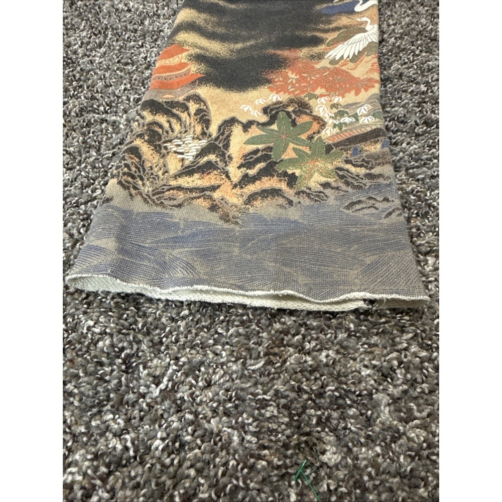 Paparazzi Women's Sweatpants 100% Cotton Crane Scenic Asian Themed Size XS Low - Picture 9 of 11